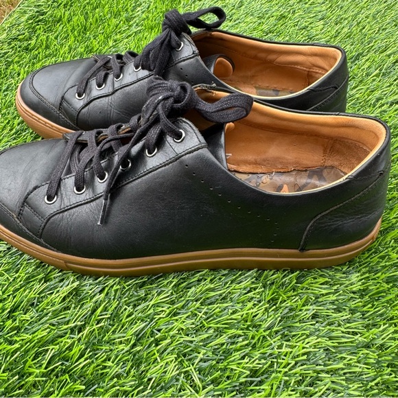 Warfield & Grand Men’s Black Sneakers with Brown Sole Size 9.5 - Picture 6 of 10